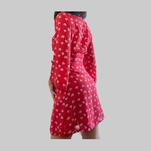 & otherstories Red Wrap dress
